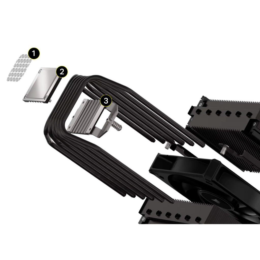 Кулер до процесора Corsair A115 Black (CT-9010011-WW) - зображення 8