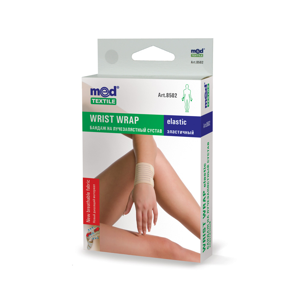 Бандаж MedTextile Бандаж на промінезап'ясний суглоб еластичний, розмір L/ (4820137293719) - изображение 1