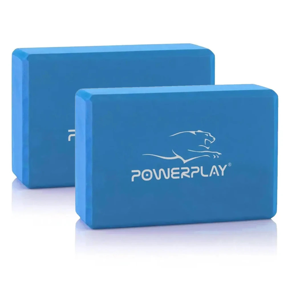 Блок для йоги PowerPlay Yoga Brick EVA 2 шт Сині (PP_4006_Blue_2in) - зображення 1