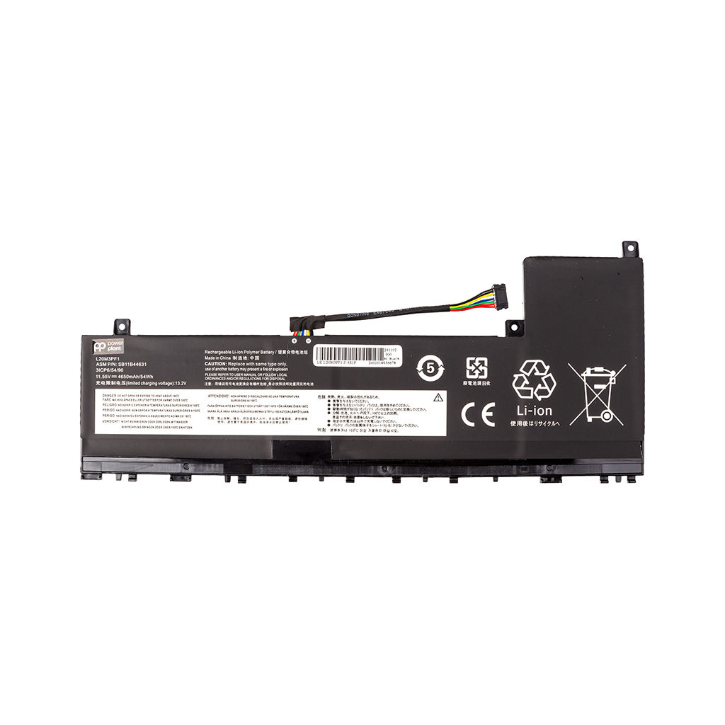 Акумулятор до ноутбука LENOVO IdeaPad 5 Pro 14ARH7 (L20M3PF1) 11.55V 4650mAh PowerPlant (NB482511) - зображення 1