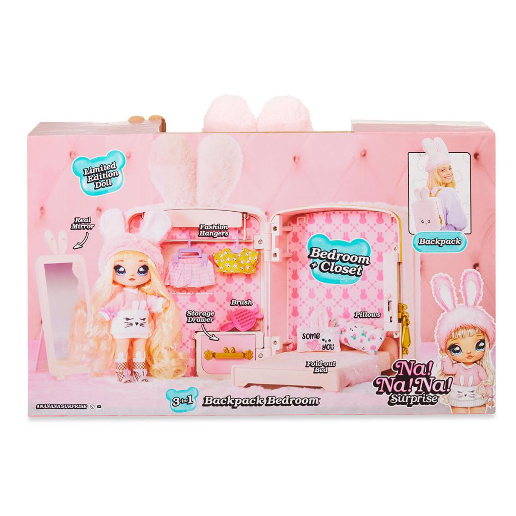 Лялька Na! Na! Na! Surprise 3 в 1 Рюкзачок-зайчик із сюрпризом рожевий з кімнатою для ляльки (569732) - зображення 9