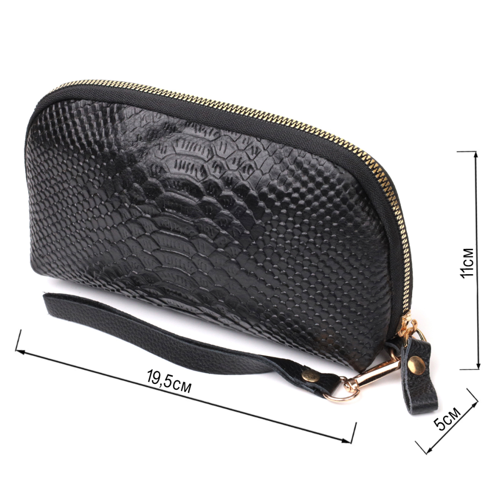 Сумка Vintage З натуральної шкіри Чорна (22272) - зображення 3