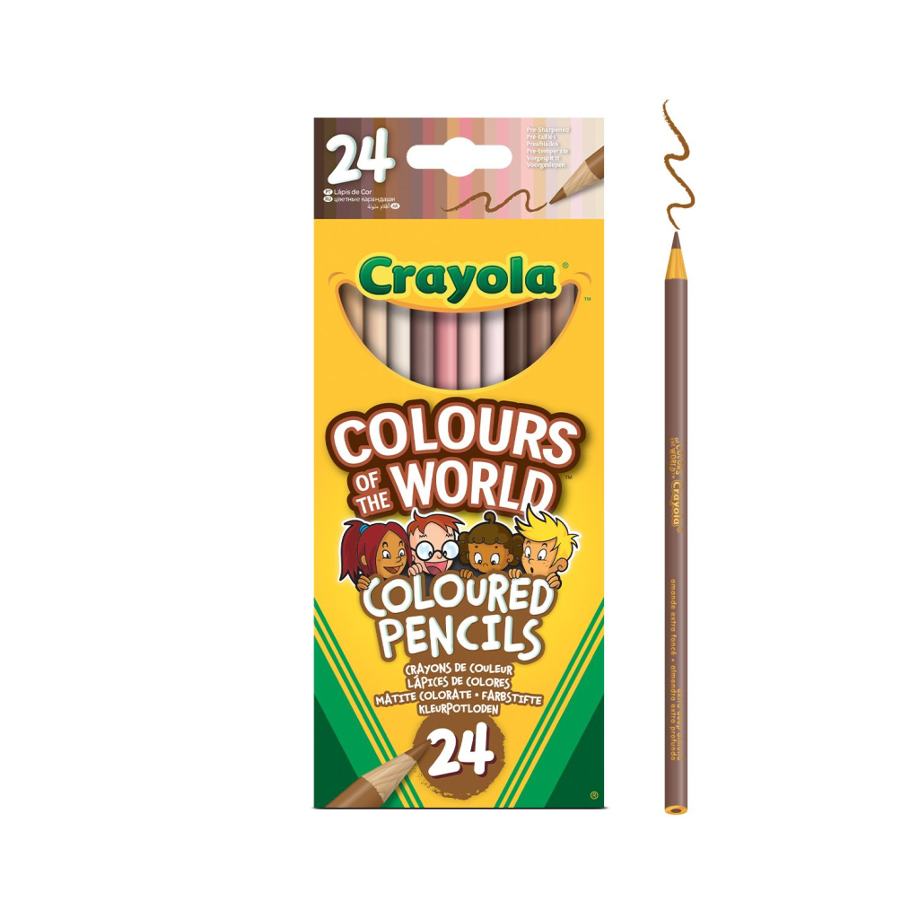 Олівці кольорові Crayola Colours of the World 24 шт (68-4607) - изображение 1