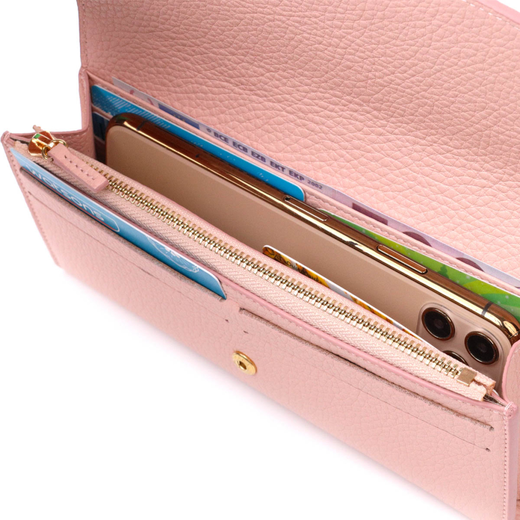 Гаманець Tony Bellucci З натуральної шкіри Пудровий (21963) - зображення 7