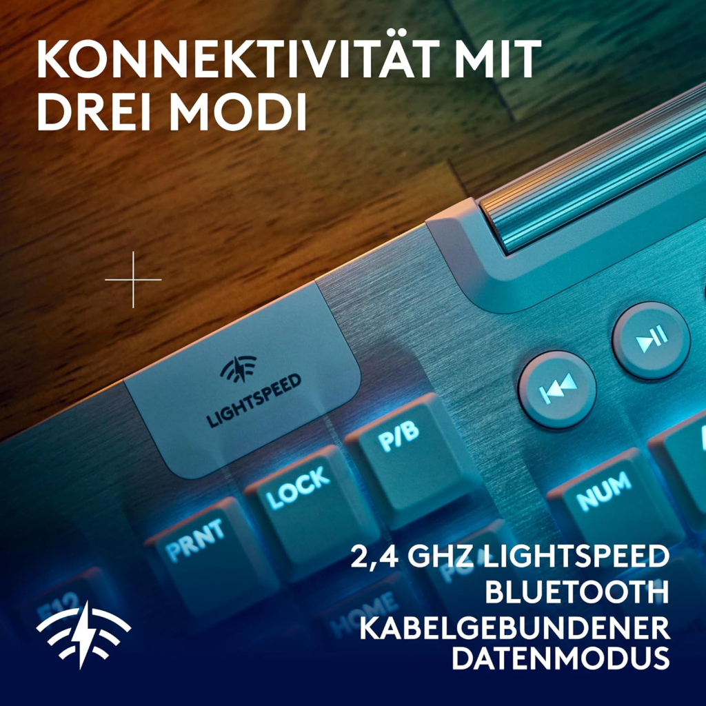 Клавіатура Logitech G915 X Lightspeed Switch-Tactile Wireless/Bluetooth/USB UA White (920-012690) - зображення 7