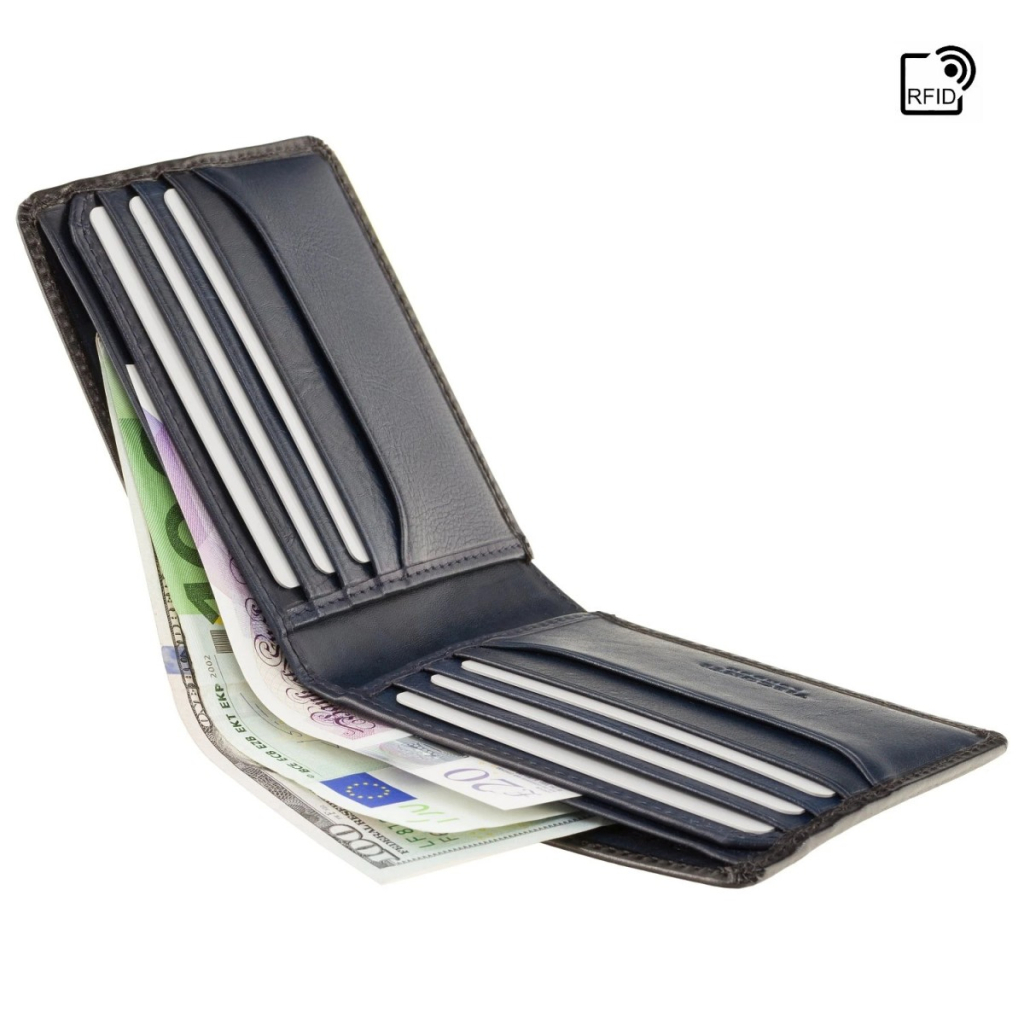 Гаманець Visconti AT58 Milo з RFID Burnish Blue (AT58 BLUE) - зображення 4