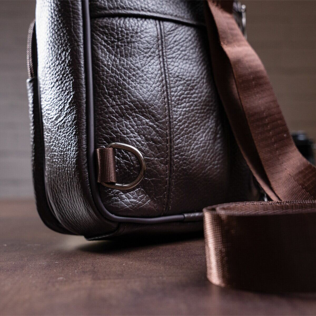 Сумка Vintage Чоловіча через плече Коричнева (14986) - зображення 8