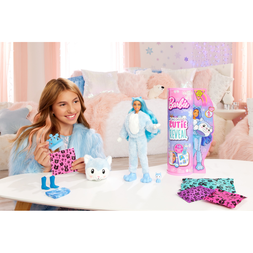 Лялька Barbie Cutie Reveal Зимовий блиск у костюмі хаскі (HJL63) - зображення 3