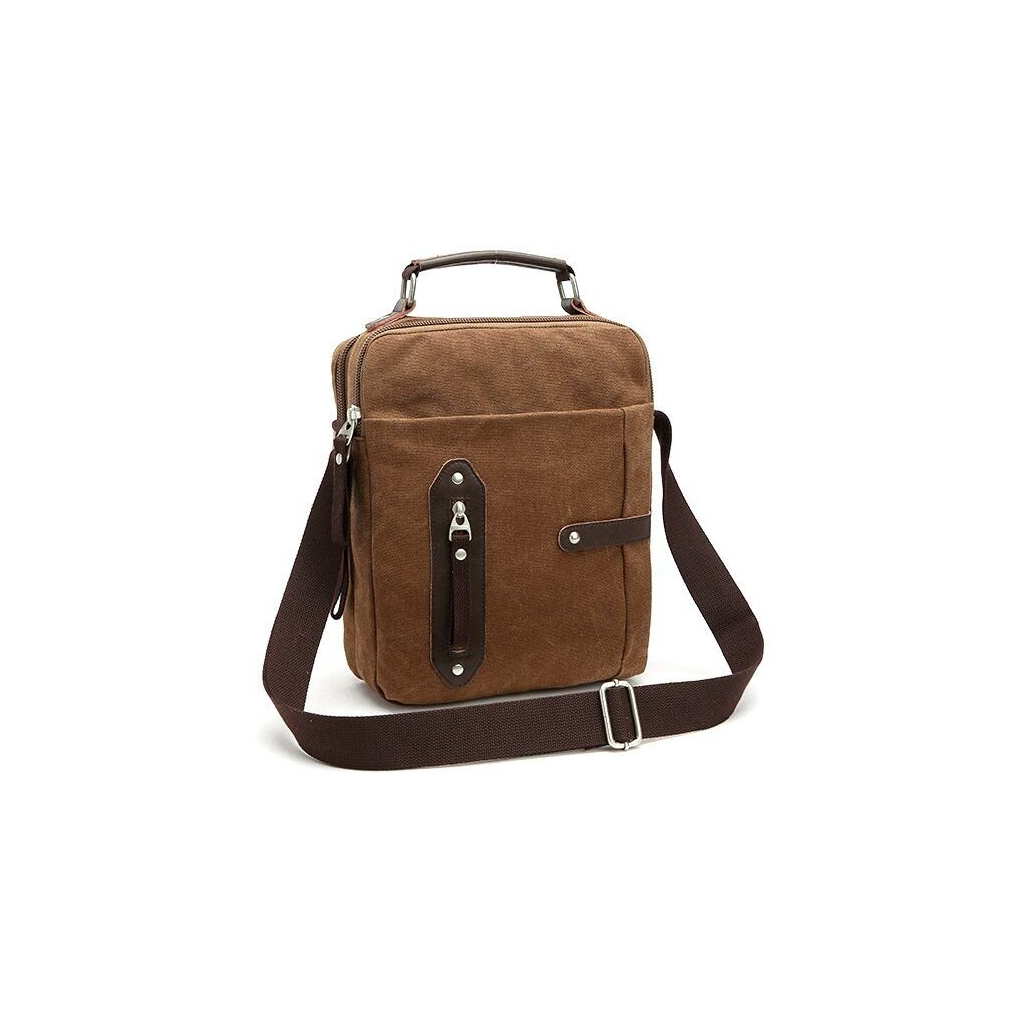 Сумка Vintage Текстильна Коричнева (20155) - зображення 1