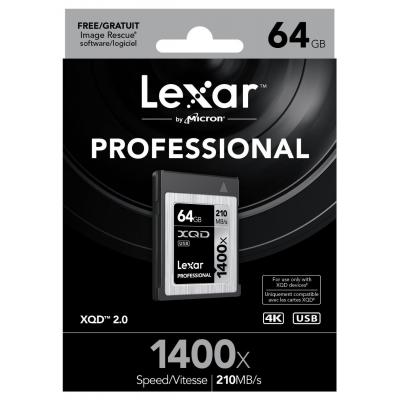 Карта пам'яті Lexar 64GB XQD 1400X Professional (LXQD64GCRBEU1400) - зображення 2