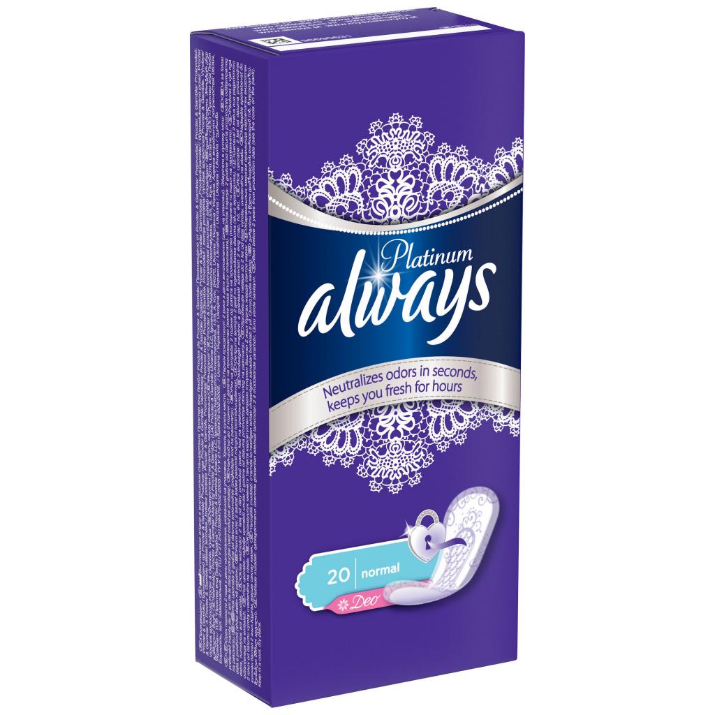 Щоденні прокладки Always Platinum Collection Deo Normal 20 шт (4015400481072) - зображення 2