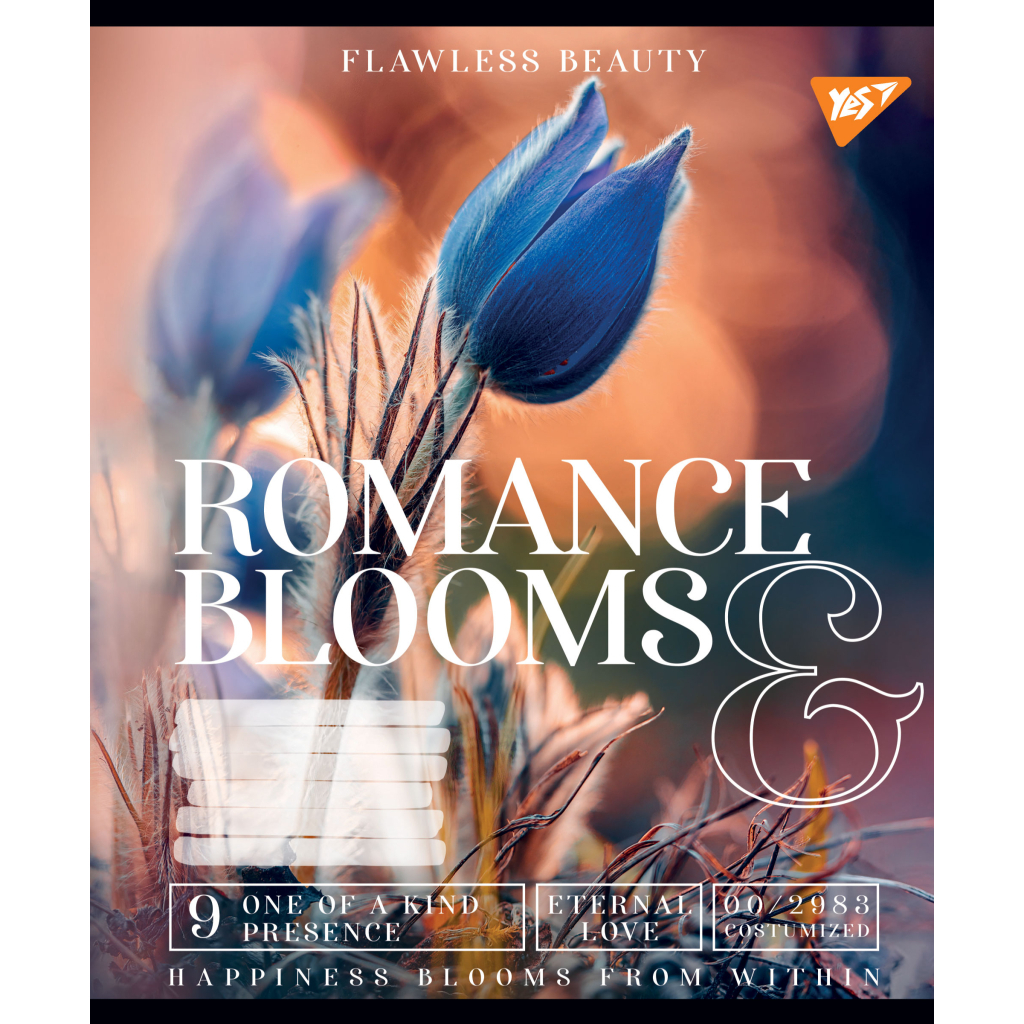 Зошит Yes А5 Romance blooms 96 аркушів, лінія (766509) - зображення 2