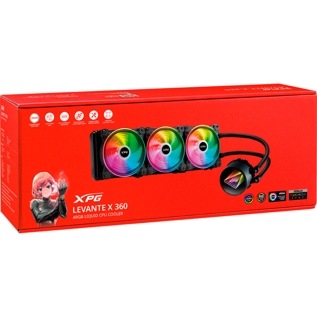 Система рідинного охолодження ADATA LEVANTEX360-BKCWW - зображення 5