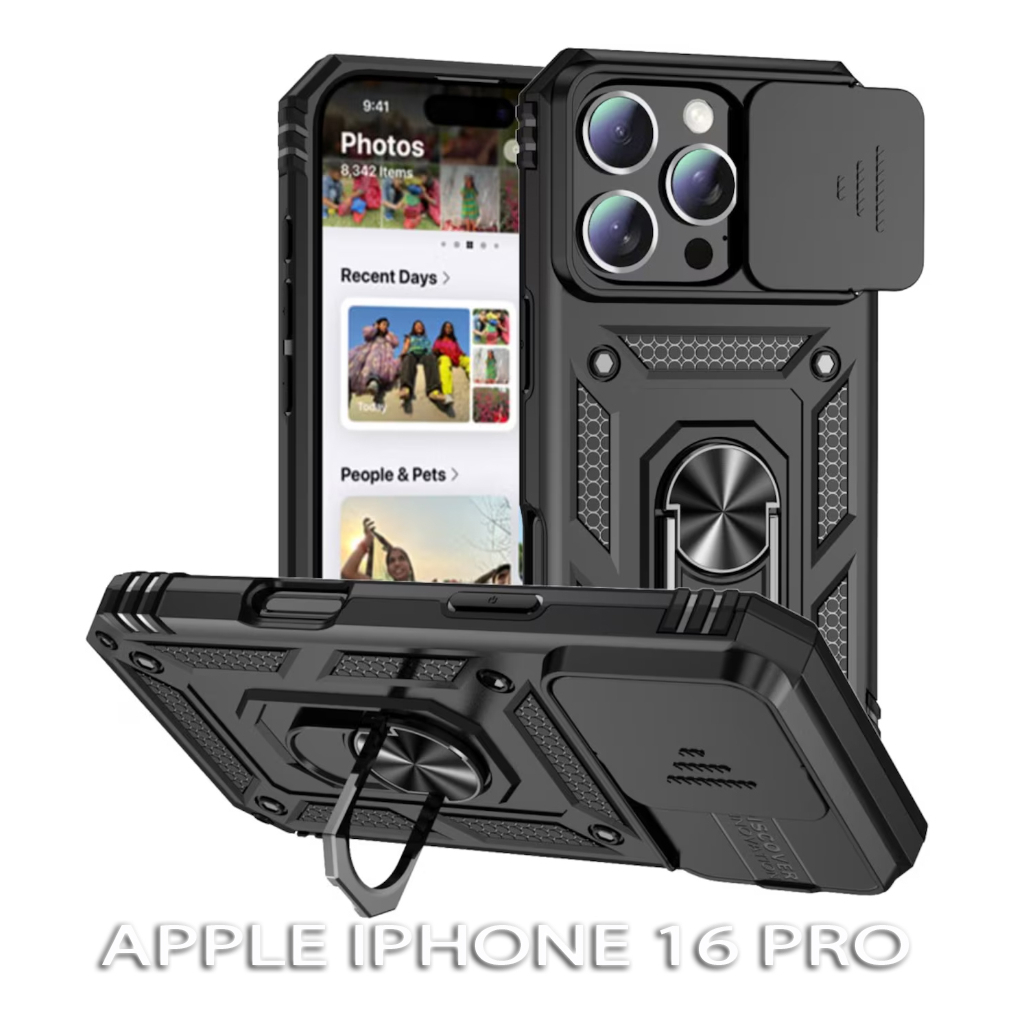 Чохол до мобільного телефона BeCover Military Apple iPhone 16 Pro Black (712155) - зображення 1