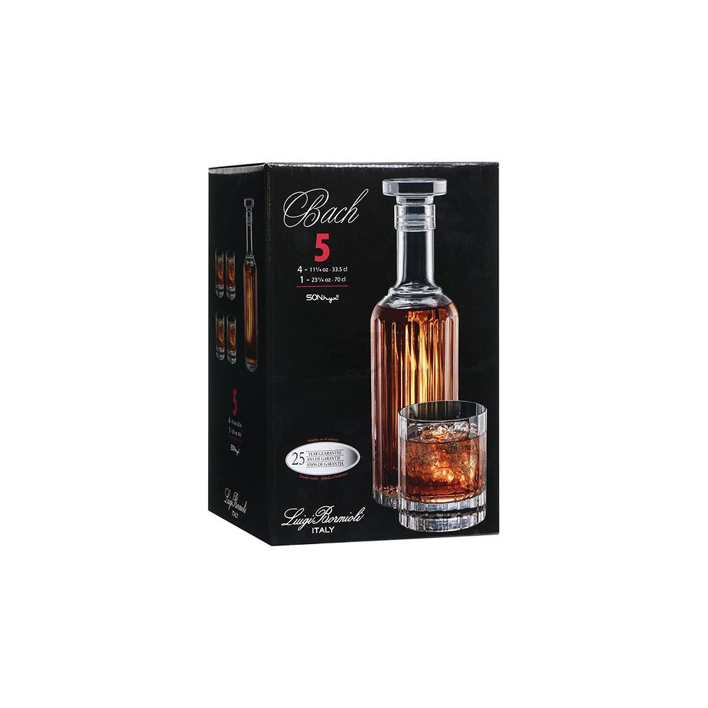 Набір для напоїв Luigi Bormioli Bach для віскі 5 предметів (11424/02) - изображение 4