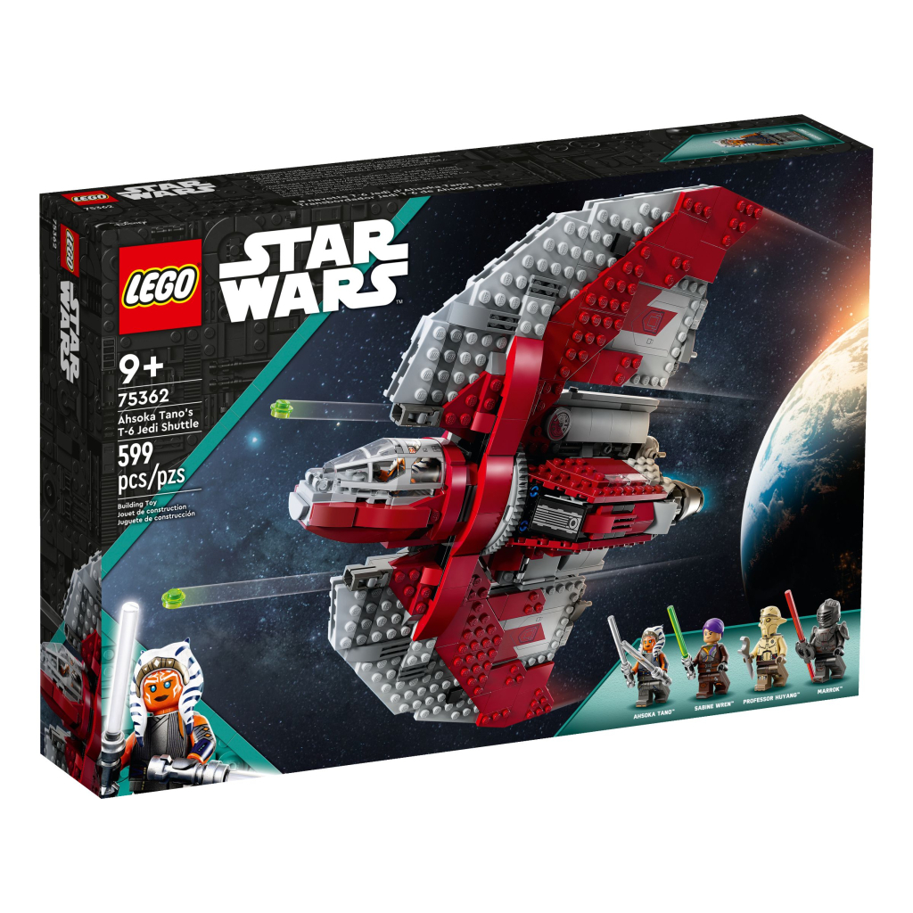 Конструктор LEGO Star Wars Шатл джедаїв T-6 Асоки Тано 601 деталь (75362) - зображення 1
