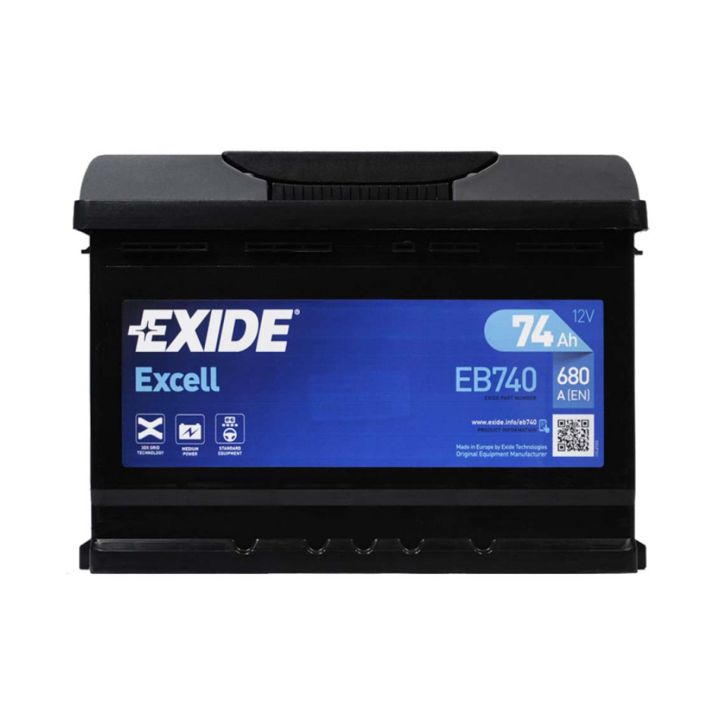 Акумулятор автомобільний EXIDE EXCELL 74A (EB740) - зображення 1