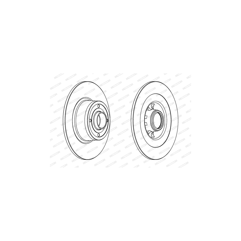 Гальмівний диск FERODO DDF1443C-1 - зображення 1