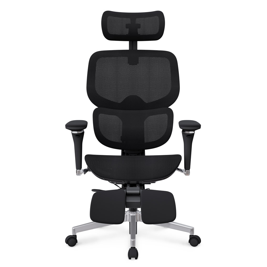 Офісне крісло Mealux D2 Air Plus Black (HF-D2 Plus M/B) - зображення 2