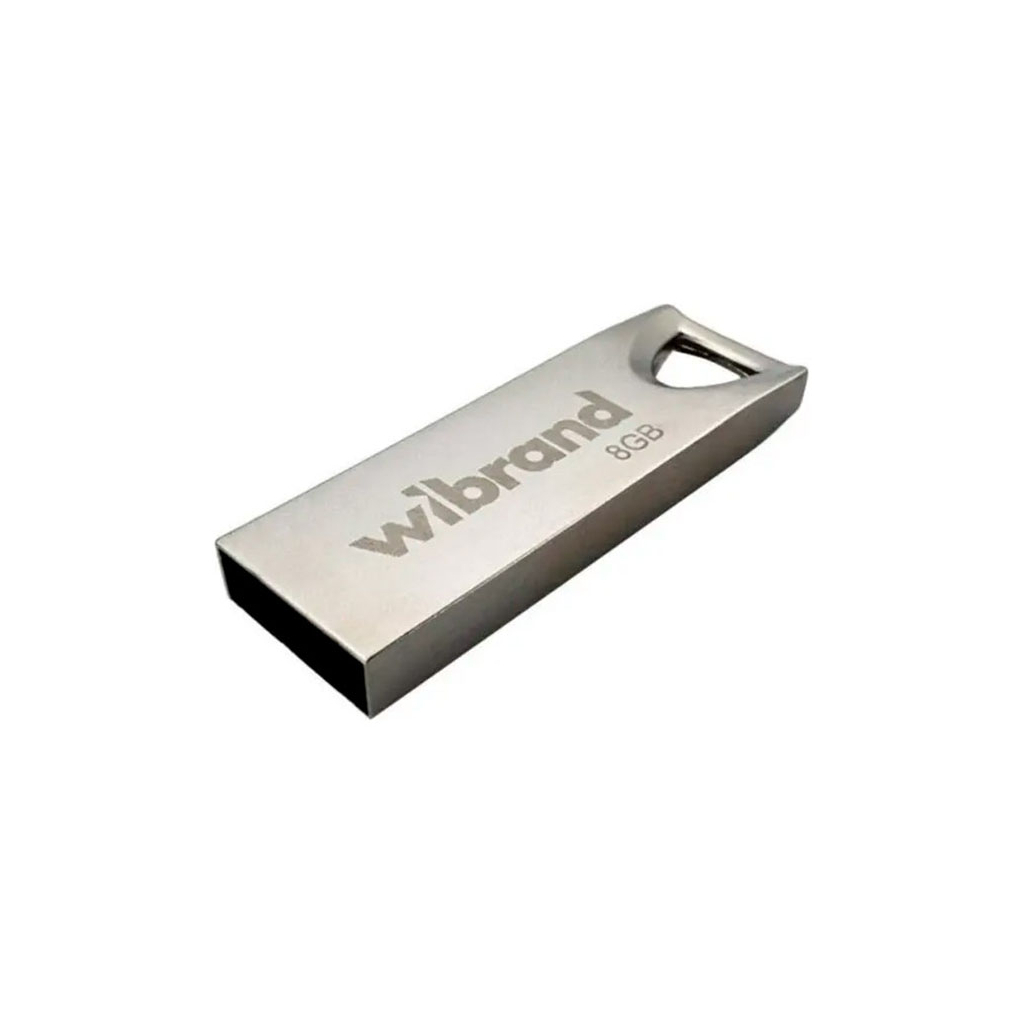 USB флеш накопичувач Wibrand 8GB Taipan Silver USB 2.0 (WI2.0/TA8U2S) - зображення 1