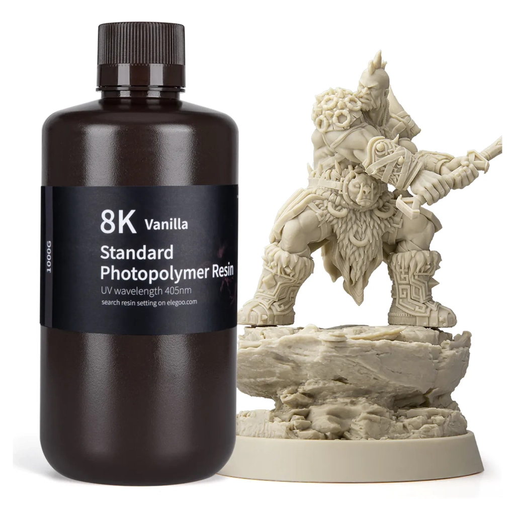 Фотополімерна смола ELEGOO Resin, Standard 8K 1кг, vanilla (50.103.0130) - зображення 1