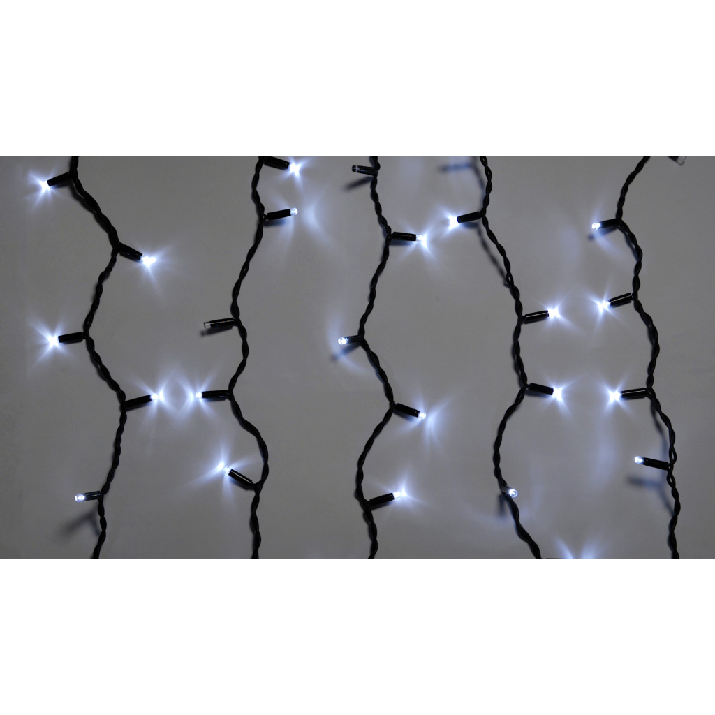 Гірлянда Delux ICICLE flash 108LED 2 х 1 м білий / чорний IP44 EN (90012940) - зображення 1
