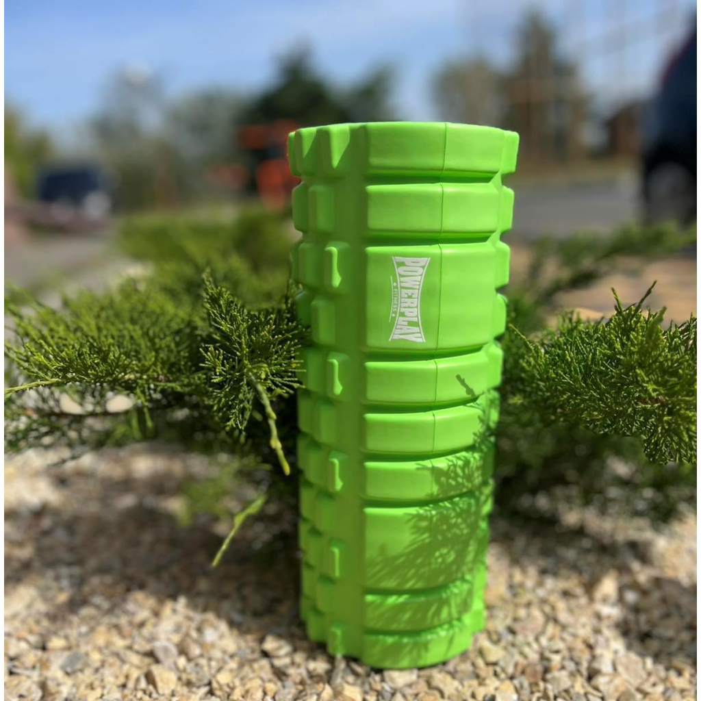 Масажний ролик PowerPlay 4025 Massage Roller 33x14см Зелений (PP_4025_Green) - зображення 4