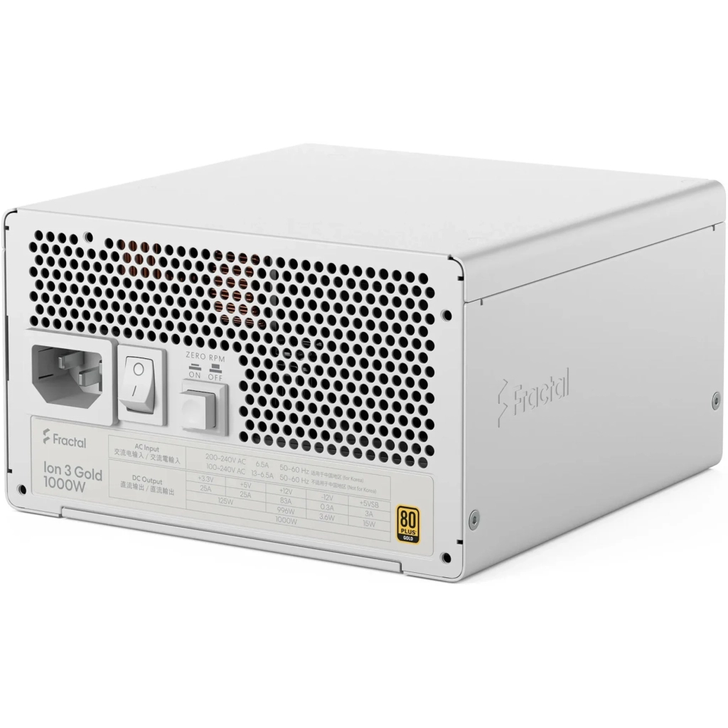 Блок живлення Fractal Design 1000W Ion 3 Gold (FD-P-IA3G-101-EU-WT) - зображення 3