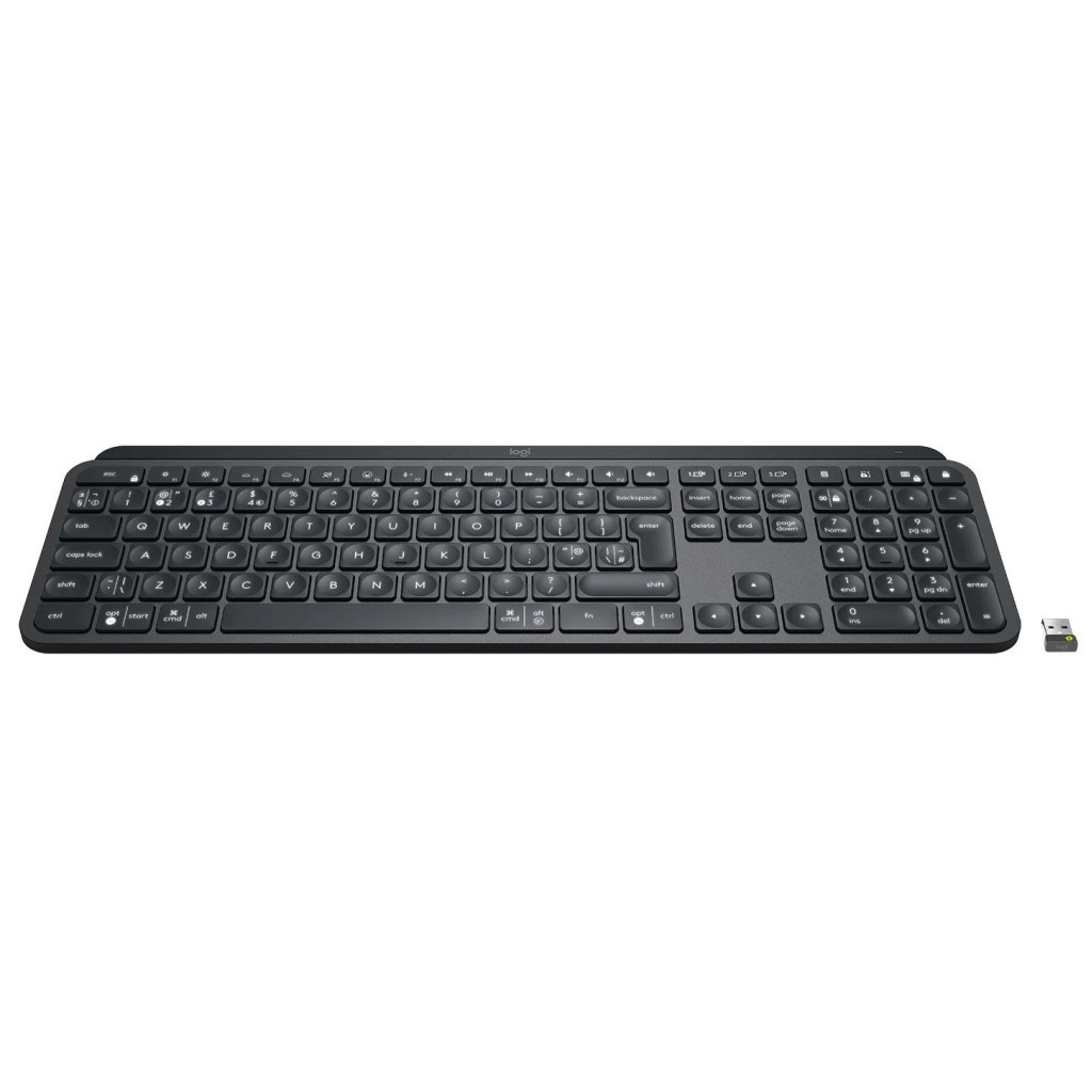 Клавіатура Logitech MX Keys Advanced for Business Wireless Illuminated UA Graphite (920-010251) - зображення 2