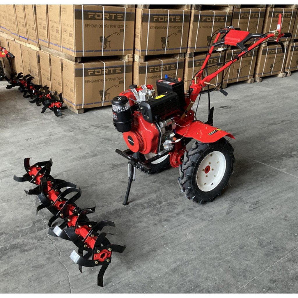 Культиватор Forte 1350Е, колеса 12", 9кс (113390) - зображення 12