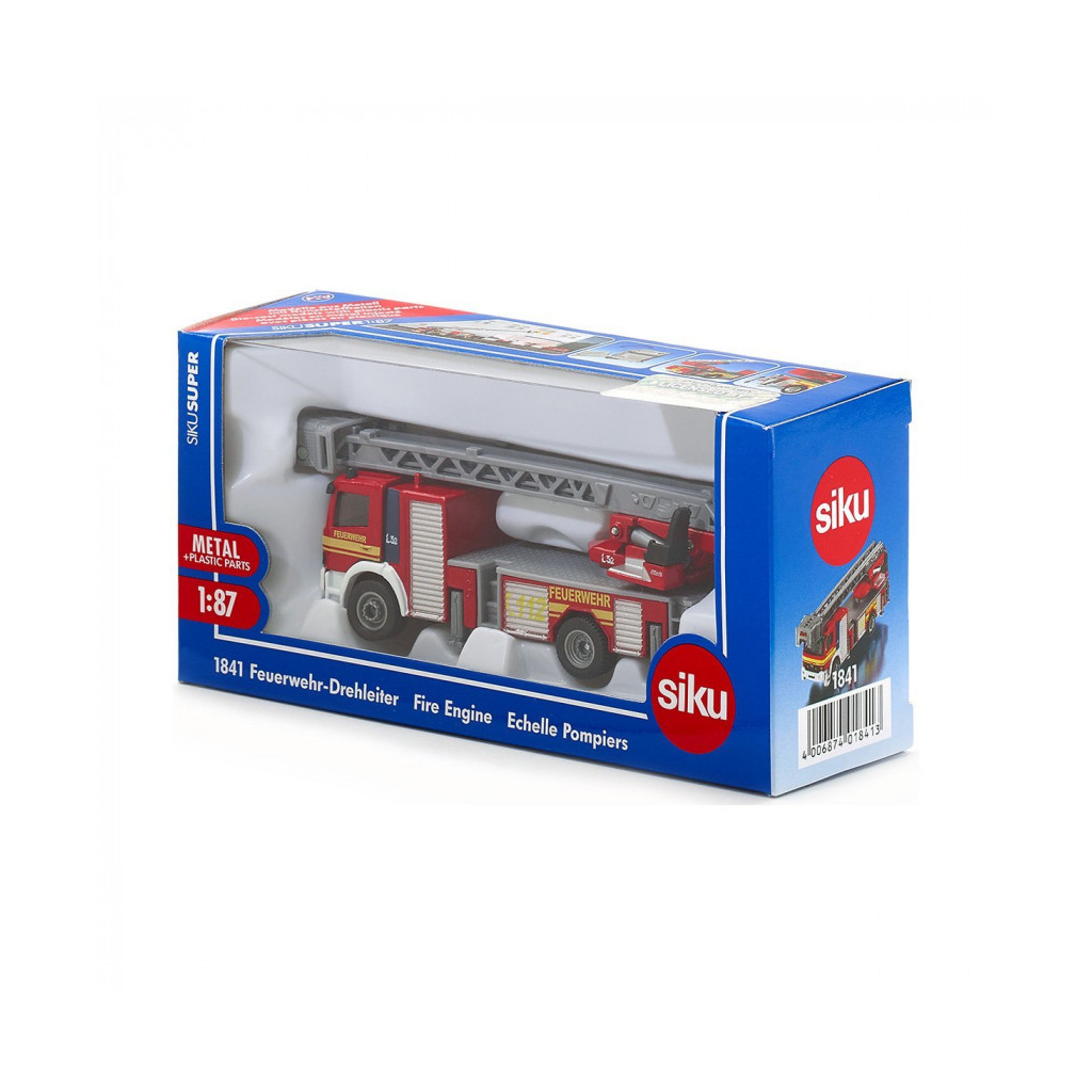 Спецтехніка Siku Пожежний автомобіль з розсувною драбиною (6321236) - зображення 1