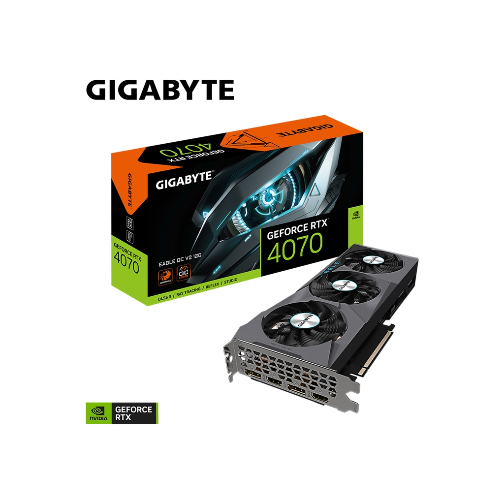 Відеокарта GIGABYTE GeForce RTX4070 12Gb EAGLE OC V2 (GV-N4070EAGLE OCV2-12GD) - зображення 9