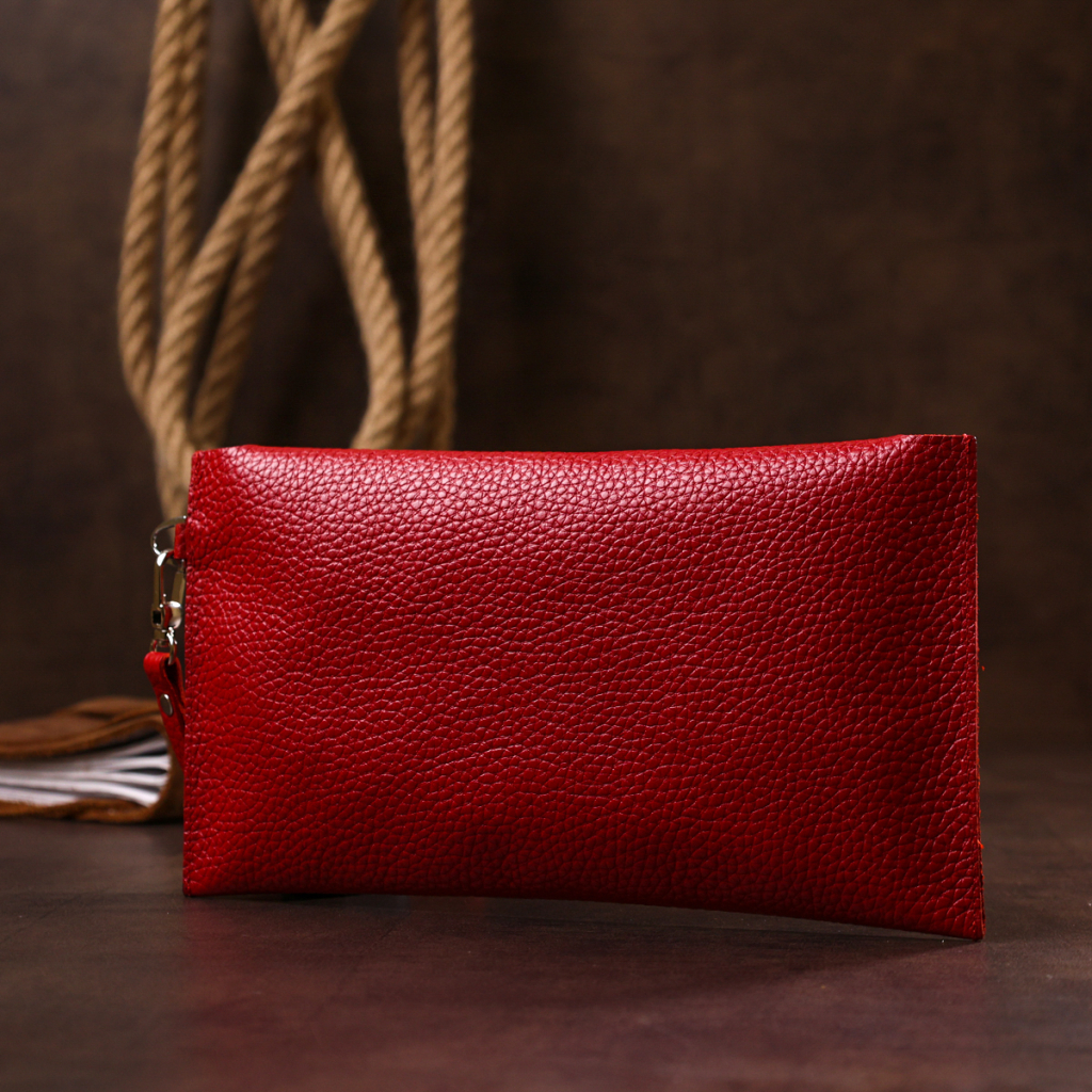 Косметичка Shvigel Шкіряна тревел Червона (16417) - зображення 9