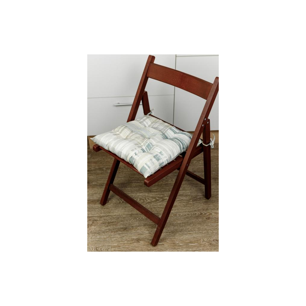 Подушка на стілець Прованс Клітина 40х40 см (4823093449749) - зображення 4