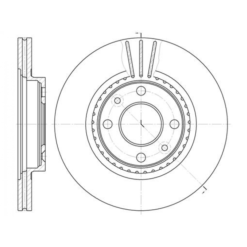 Гальмівний диск REMSA 6144.10 - зображення 1