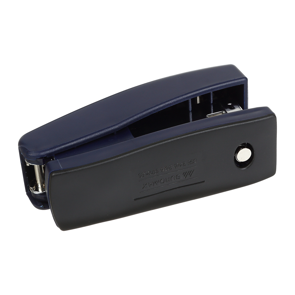 Степлер Buromax пластиковий, 20 аркушів, (скоби №24;26), 98 х 33 х 50 мм, синій (BM.4200-02) - зображення 4