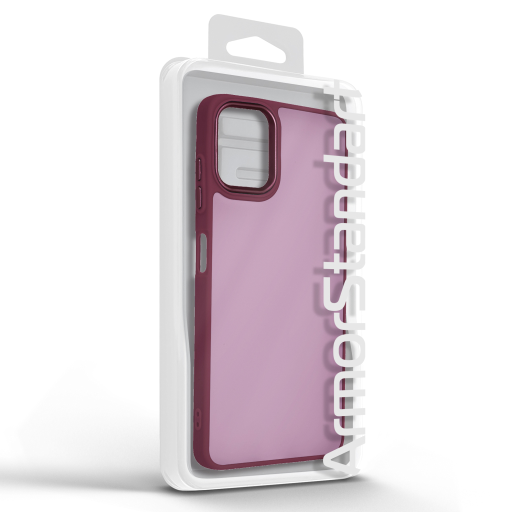 Чохол до мобільного телефона Armorstandart Frame Samsung A06 4G Wine Red (ARM84799) - зображення 3