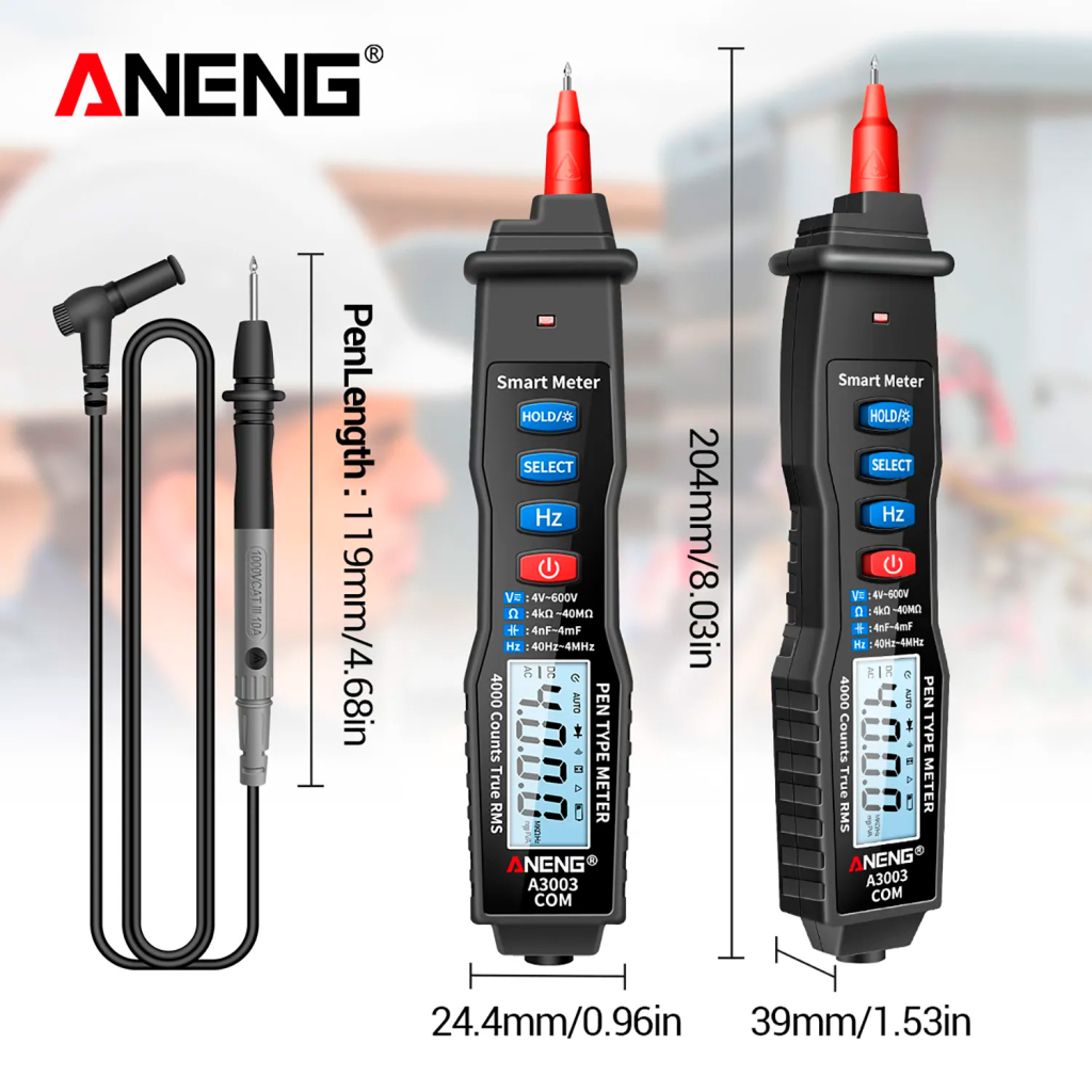 Цифровий мультиметр ANENG A3003, V, A, C, R, F (A3003) - зображення 4