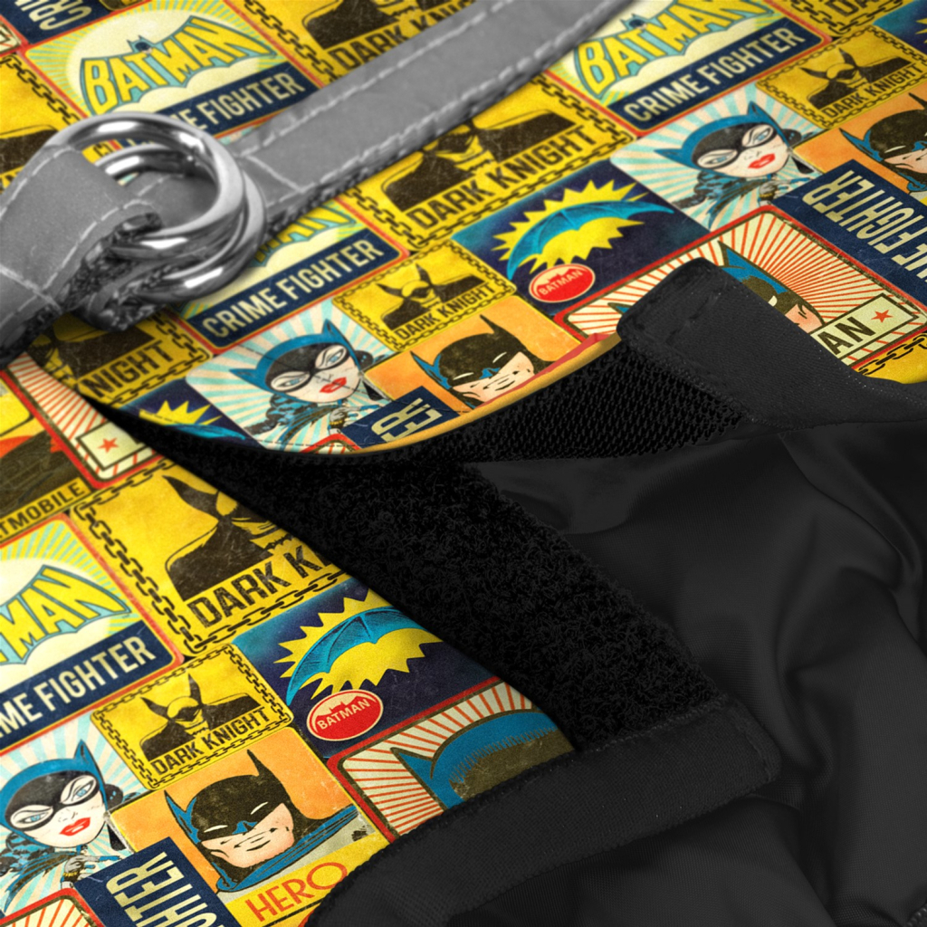 Шлея для собак WAUDOG Clothes з QR паспортом "Бетмен вінтаж" XS3 (1003-4004) - зображення 3