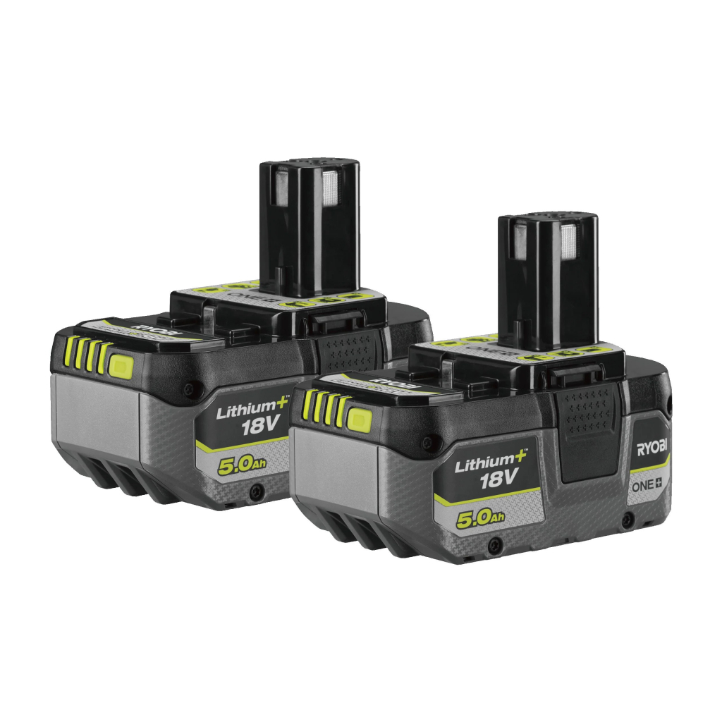 Набір акумулятор + зарядний пристрій Ryobi ONE+ RB1850X2 18V, 2х5Ah (5133005305) - изображение 1