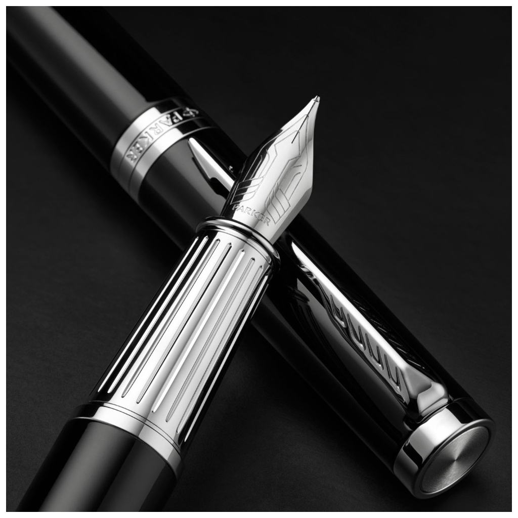 Ручка пір'яна Parker INGENUITY Black Lacquer CT FP F (60 111) - зображення 7