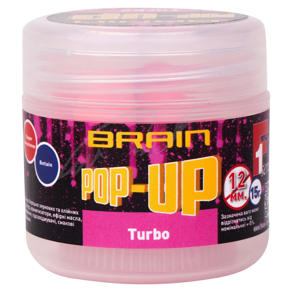 Бойл Brain fishing Pop-Up F1 Turbo (bubble gum) 12mm 15g (1858.04.10) - зображення 1