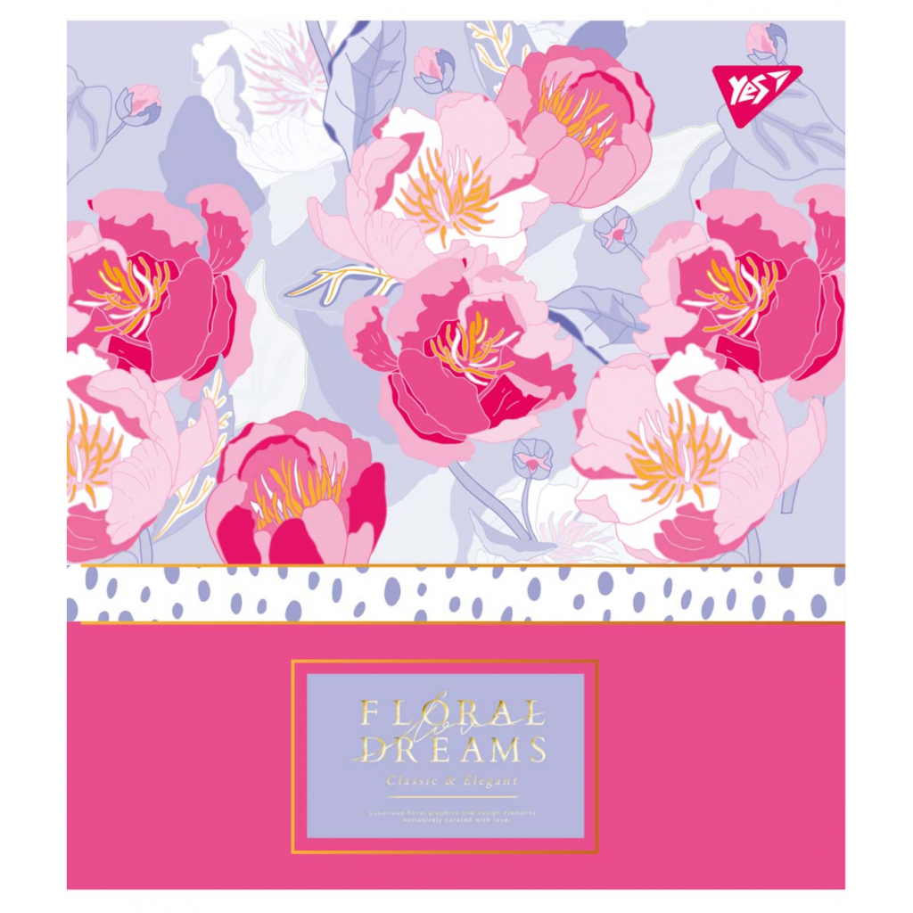 Зошит Yes А5 Floral Dreams 18 аркушів клітинка (765182) - зображення 5