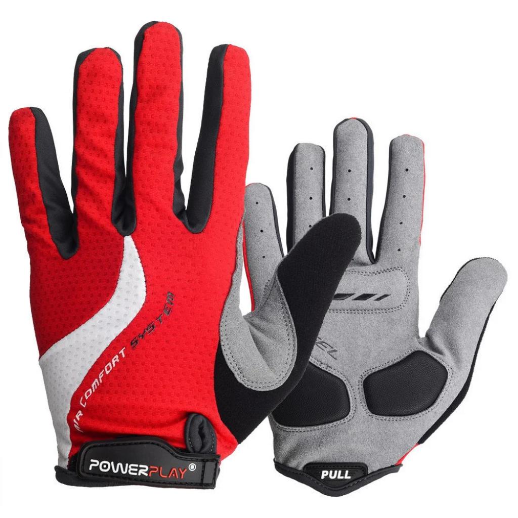 Велорукавиці PowerPlay 6554 Red M (6554_M_Red) - зображення 1