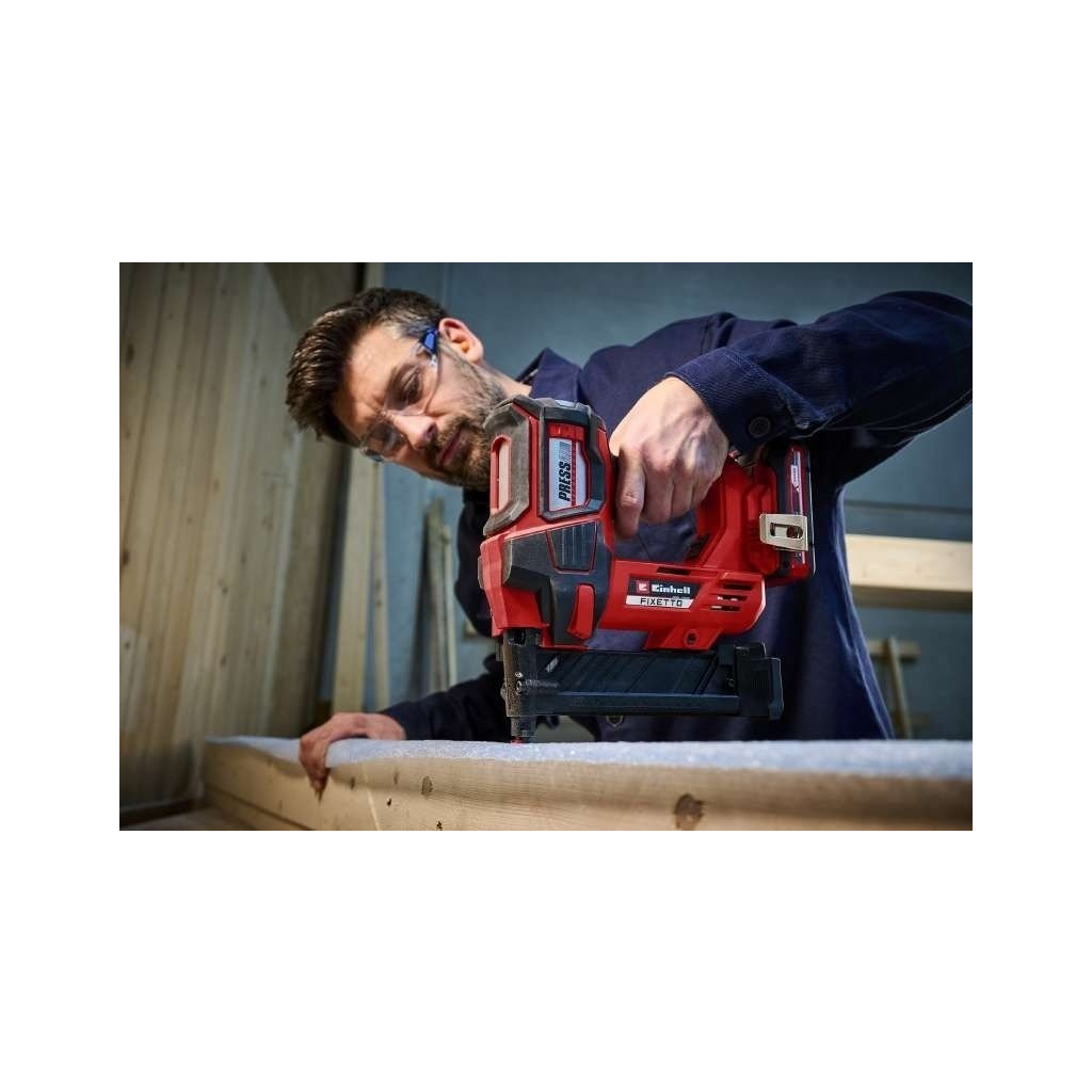 Степлер будівельний Einhell FIXETTO 18/38 Solo PXC 18В під скоби 10-38мм 60п/хв (без АКБ та ЗП) (4257785) - изображение 7