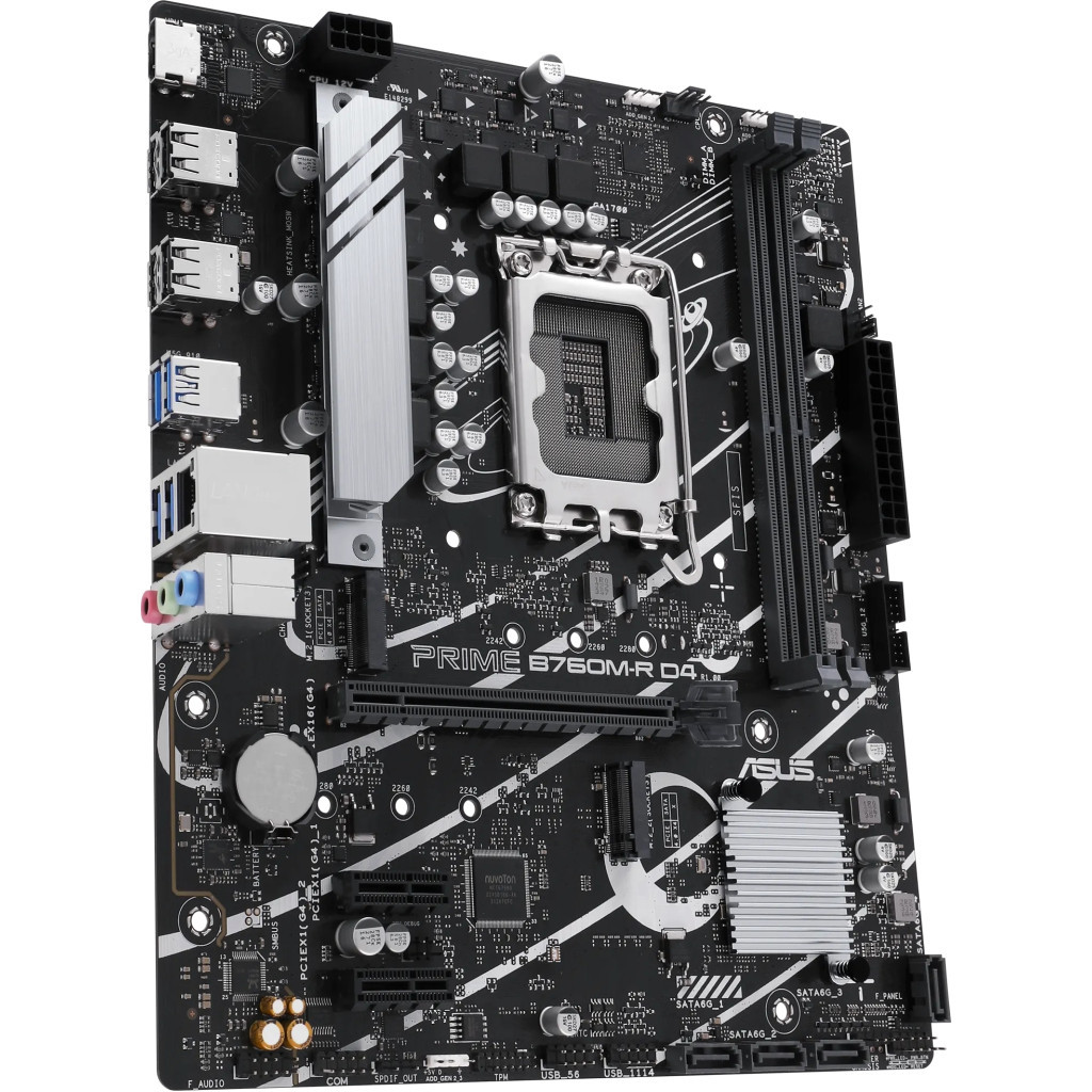 Материнська плата ASUS PRIME B760M-R D4 - зображення 3