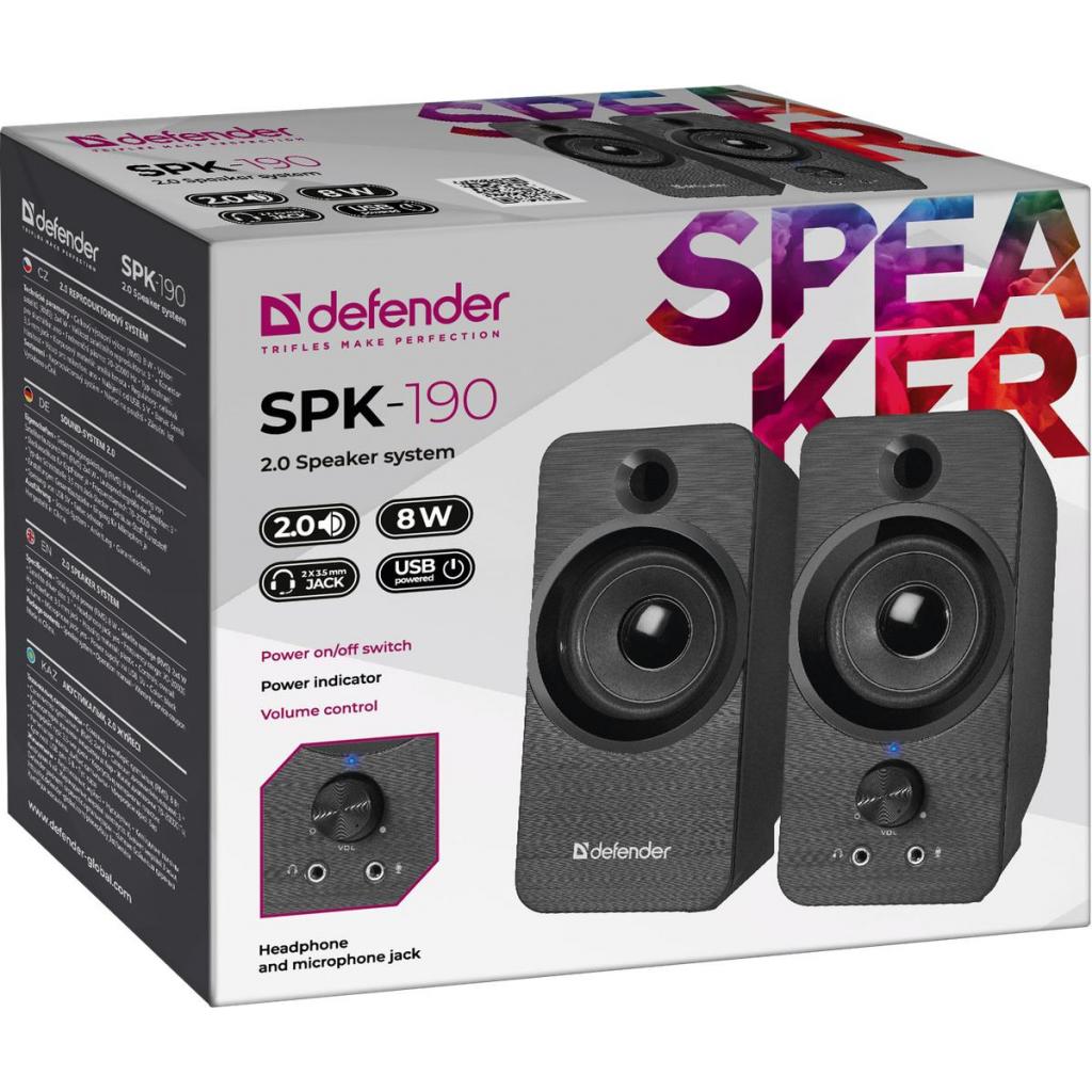 Акустична система Defender SPK-190 Black (65190) - зображення 3