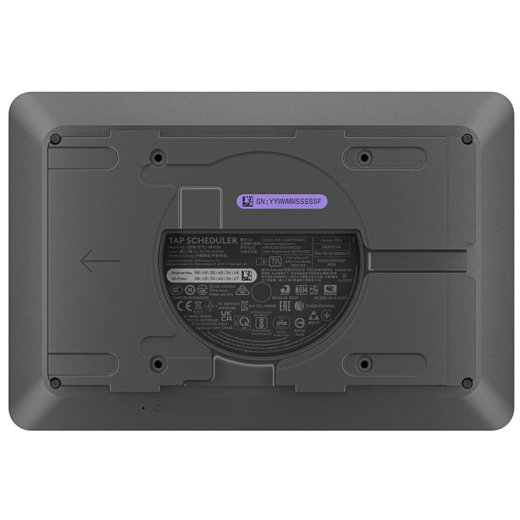 Система відеоконференції Logitech Tap Scheduler Graphite USB Touch Screen (952-000091) - зображення 3