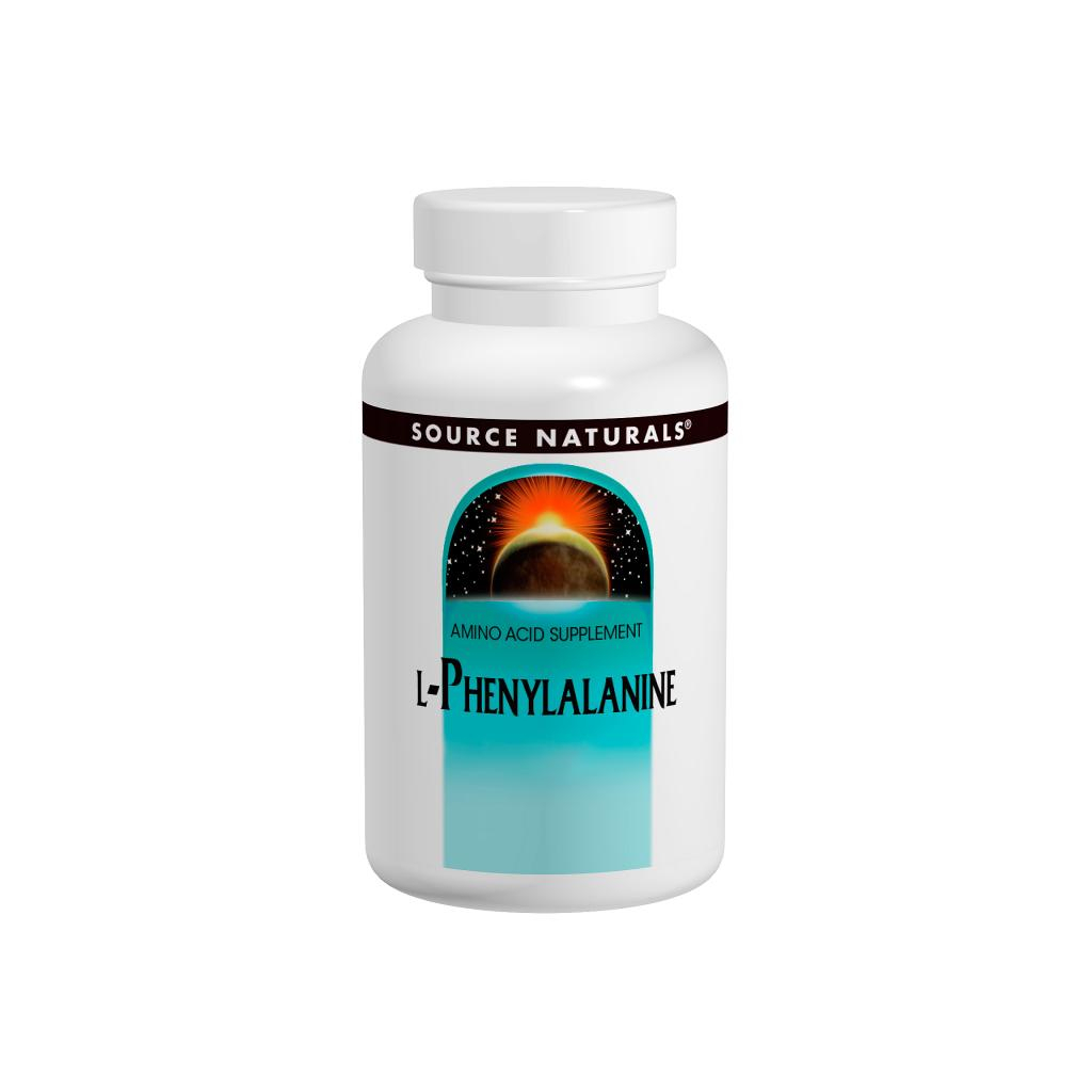 Амінокислота Source Naturals L-Фенілаланін 500мг, 100 таблеток (SNS-00161) - зображення 1