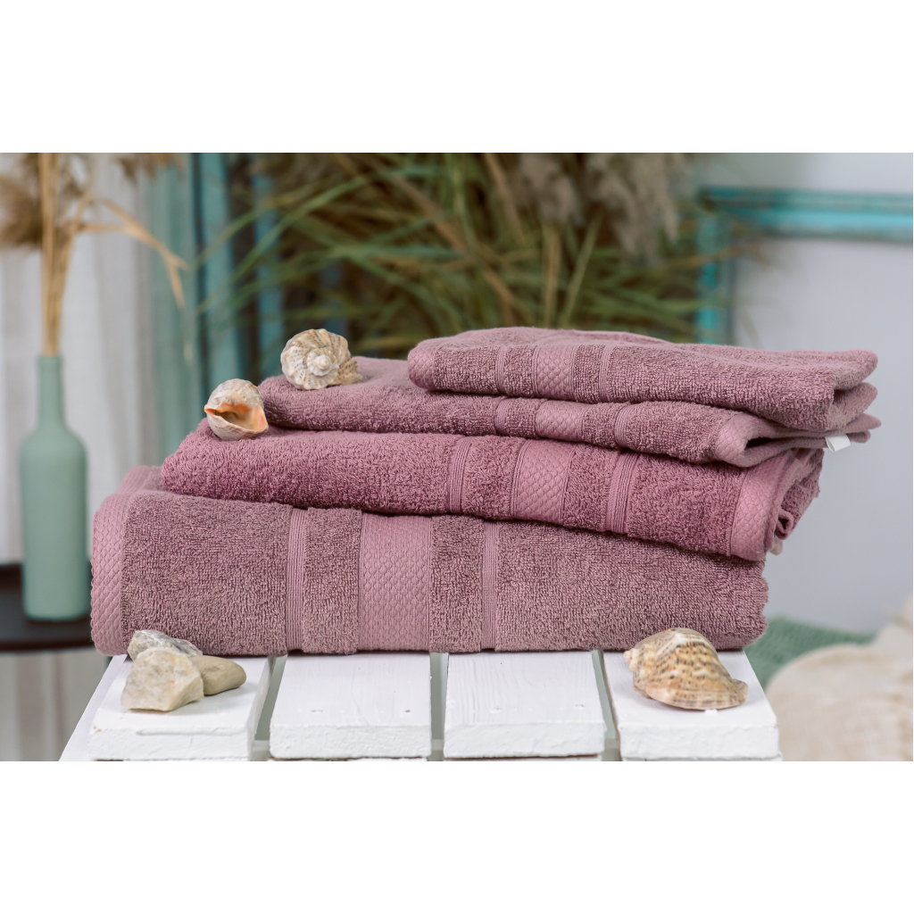 Рушник MirSon набір банних 5083 Elite SoftNess Violet 40х70, 50х90, 70х140, 100x150 (2200003183535) - зображення 2